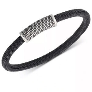 LEGACY FOR MEN BY SIMONE I. SMITH Bar Bracelet in Stainless Steel - NWOT